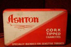 COL Ashton Cork Tipped Cigarettes Tin