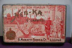 COL Au Bon Fumeur NebKa Pictorial Cigarettes Tin 