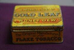 COL BMorris and Sons Gold Leaf Honey Dew Tobacco Tin 