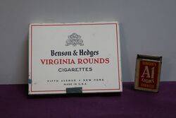 COL Benson and Hedges Virginia Rounds Cigarettes Tin 