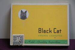 COL Black Cat Virginia Cigarettes Tin 