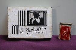 COL Black and White Tobacco Tin 