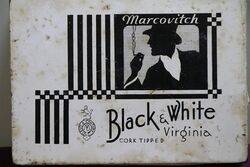 COL Black and White Tobacco Tin 