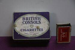 COL. British Consols Cigarettes Tin 