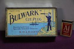 COL. Bulwark Cut Plug Tobacco Tin 