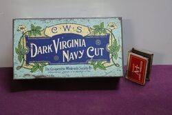 COL. C.W.S Dark Virginia Navy Cut Tobacco Tin 