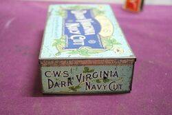 COL CWS Dark Virginia Navy Cut Tobacco Tin 