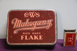 COL CWS Mahogany Rich Dark Flake Tobacco Tin