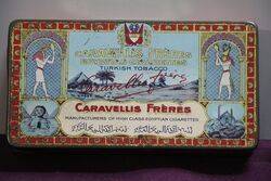 COL Caravellis Freres Egyptian Tobacco Tin 