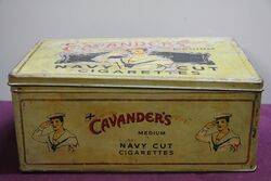 COL Cavanderand39s Navy Cut Cigarettes Tin 