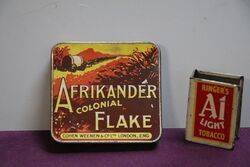 COL Cohen Weenen Afrikander Colonial Flake Tobacco Tin 