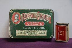 COL Cohen Weenen and Co Royal Seal Virginia Tobacco Tin