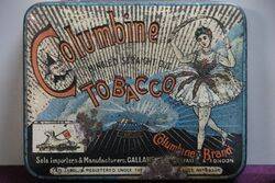 COL Columbine Brand Tobacco Tin 