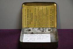 COL Columbine Brand Tobacco Tin 