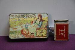 COL Dimitrino and Co Cigarette Tin Circa 1910 