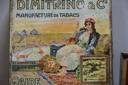 COL Dimitrino and Co De Tabacs Caire Pictorial Tobacco Tin 