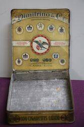 COL Dimitrino and Co De Tabacs Caire Pictorial Tobacco Tin 