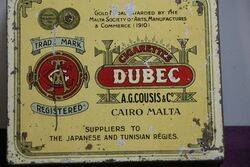 COL Dubec AGCouis Cairo Malta Cigarettes Tin 