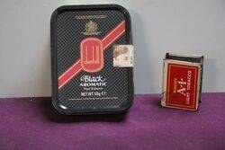 COL. Dunhill Black Aromatic Pipe Tobacco Tin