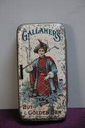 COL Gallaherand39s Cut Golden Bar Tobacco Tin 