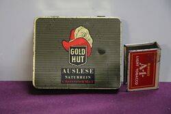 COL Gold Hut Tobacco Tin 