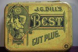 COL JCDilland39s Best Cut Plug Tobacco Tin 