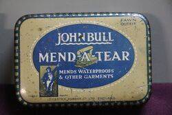 COL John bull Mend a tear Tobacco Tin 