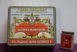 COL. King George Egyptian Cigarettes Tin 