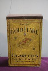 COL Large Gold Flake Cigarettes Tin 