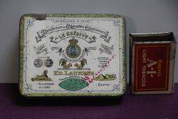 COL Le Khedive Ed Laurens Egyptian Cigarettes Tin 