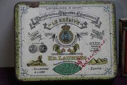 COL Le Khedive Ed Laurens Egyptian Cigarettes Tin 