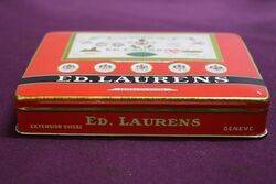 COL Le Khedive Ed Laurens Egyptiennes Cigarettes Tin 