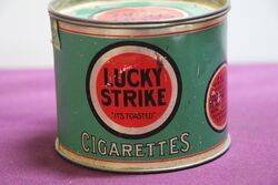 COL Lucky Strike Cigarettes Tin