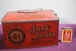 COL Lyall Just Suits Cup Plug Tobacco Tin 