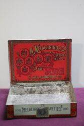 COL MMelachrino Egyptian Cigarettes Tobacco Tin 