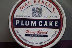 COL Mac Barenand39s Plum Cake Tobacco Tin 