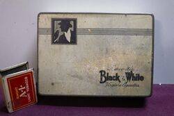 COL Marcovitch Black and White Cigarette Tin