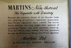 COL Martins Non Throat Cigarettes Tin