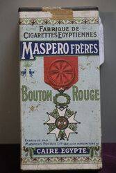 COL Maspero Freres Egyptian Antique Paper Label Tobacco Tin 