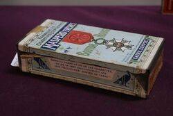 COL Maspero Freres Egyptian Antique Paper Label Tobacco Tin 