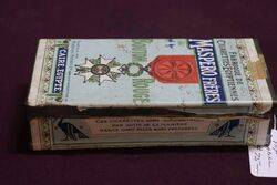 COL Maspero Freres Egyptian Antique Paper Label Tobacco Tin 