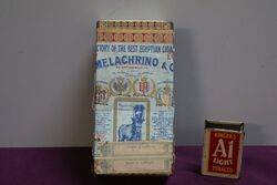 COL. Melachrino Egyptian Paper Label Tobacco Tin 