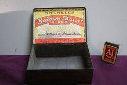 COL Mitchelland39s Golden Dawn Flake Tobacco Tin 
