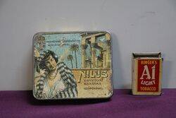 COL. Nilus Egyptomi Pictorial Tobacco Tin 