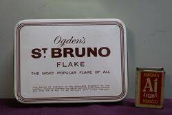 COL Ogdenand39s St Bruno Flake Tobacco Tin 