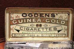 COL Ogdens  Guinea Gold Cigarette Tin