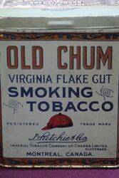 COL Old Chum Virginia Flake Cut Tobacco Tin 