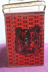 COL P Lorillard Co Tiger Chewing Tobacco Tin Box 