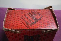 COL P Lorillard Co Tiger Chewing Tobacco Tin Box 