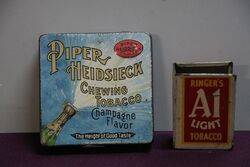 COL Piper Heidsieck Chewing Tobacco Tin 